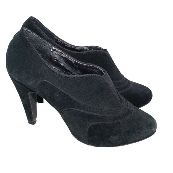 Steve Madden Kathy Black Suede Ankle Booties, Size 8 - Picture 3 of 8